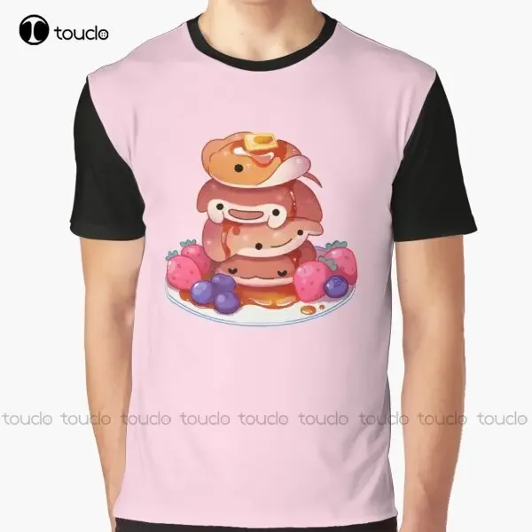 Fluffy Sea Pancakes Graphic T-Shirt Custom Aldult Teen Unisex Digital Printing Tee Shirts Custom Gift Xxs-5Xl Streetwear