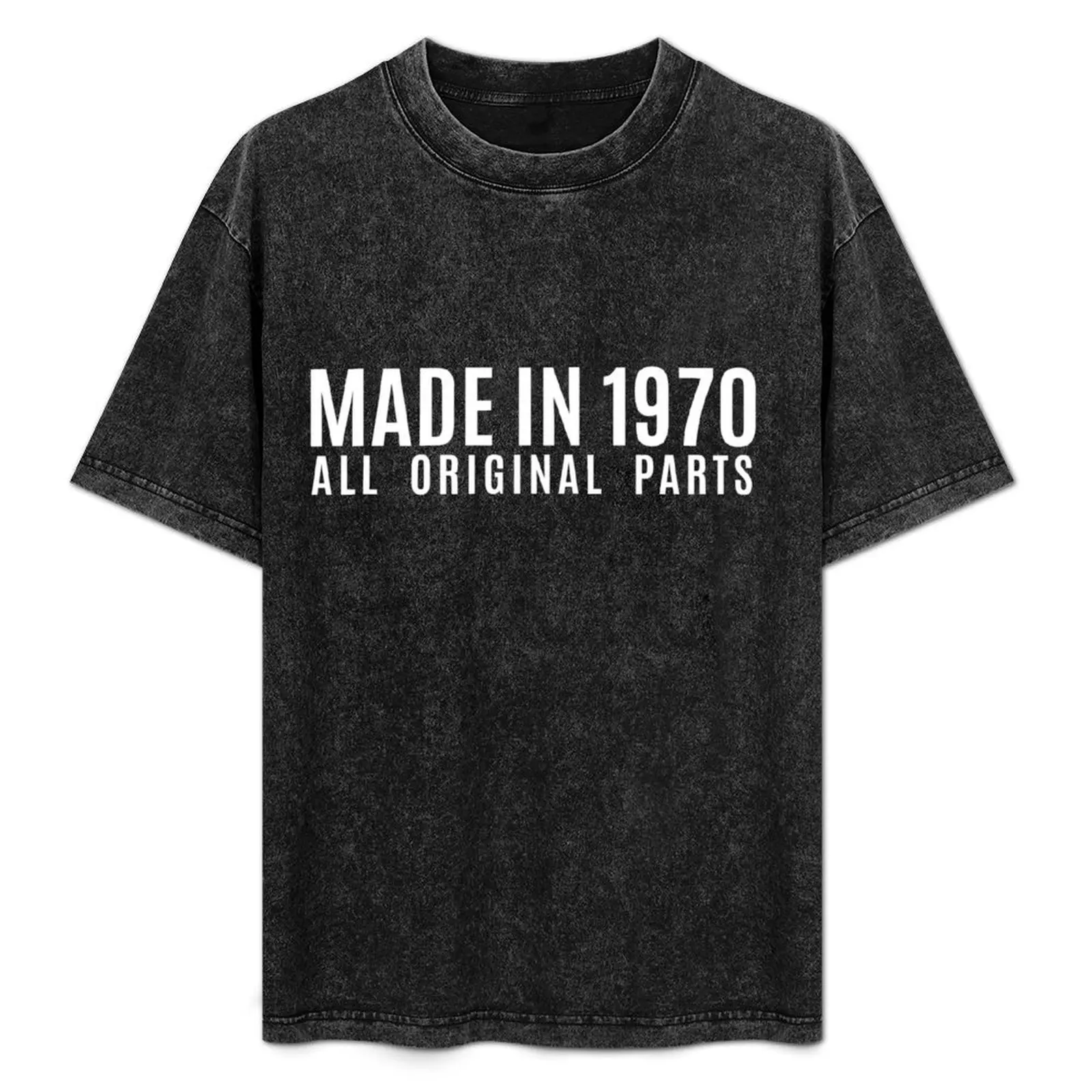 

Made In 1970 All Original Parts T-Shirt Everyday Wear Basic Short Sleeve Top