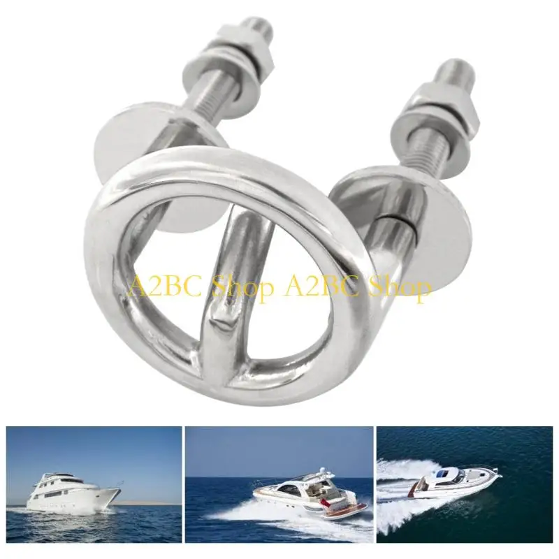 A2BC Heavy Duty Stainless Steel Water Sports Tow Hook Easy Installation For Boats Yachts All Season Use