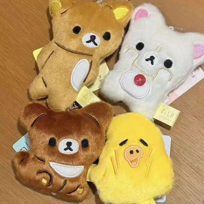 Lot Chick Bear Funny Series Cute Plush Doll Pendant 7‑10cm Stuffed Keychain Bag Charm Bulk Wholesale Birthday Gift For Collector