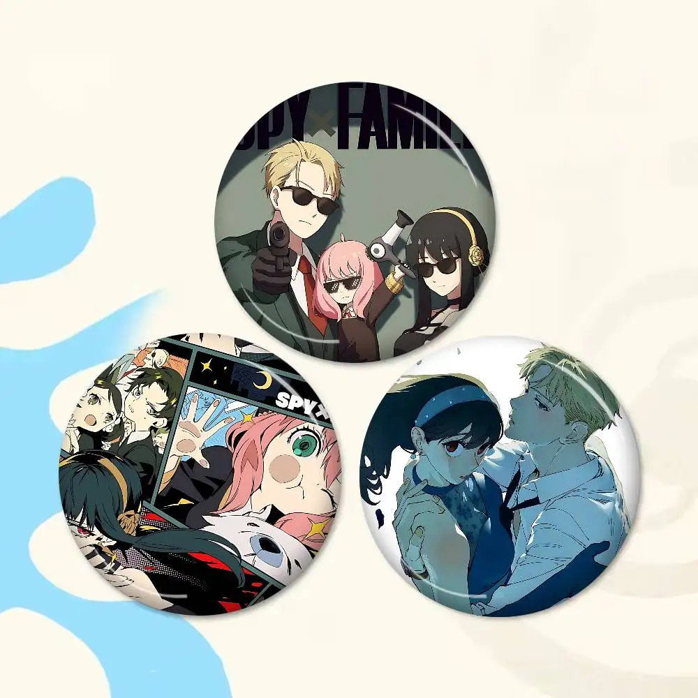 Anime Spy x Family Soft Button Pin Bright Printed Icon Gift For Friends Badge Collar Brooch Lapel Pin Metal