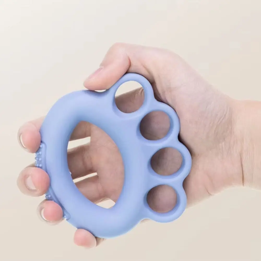 Silicone Material Hand Grip Trainer Adjustable Resistance Ergonomic Design Finger Strengthener Lightweight Build Compact Size
