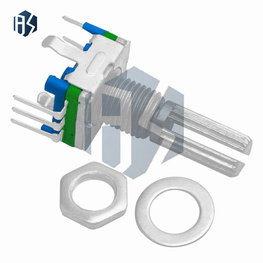 Encoder gecodeerde schakelaar/EC11/Audio digitale potentiometer met schakelaar vijf-pins handvat lengte 20 MM 15mm