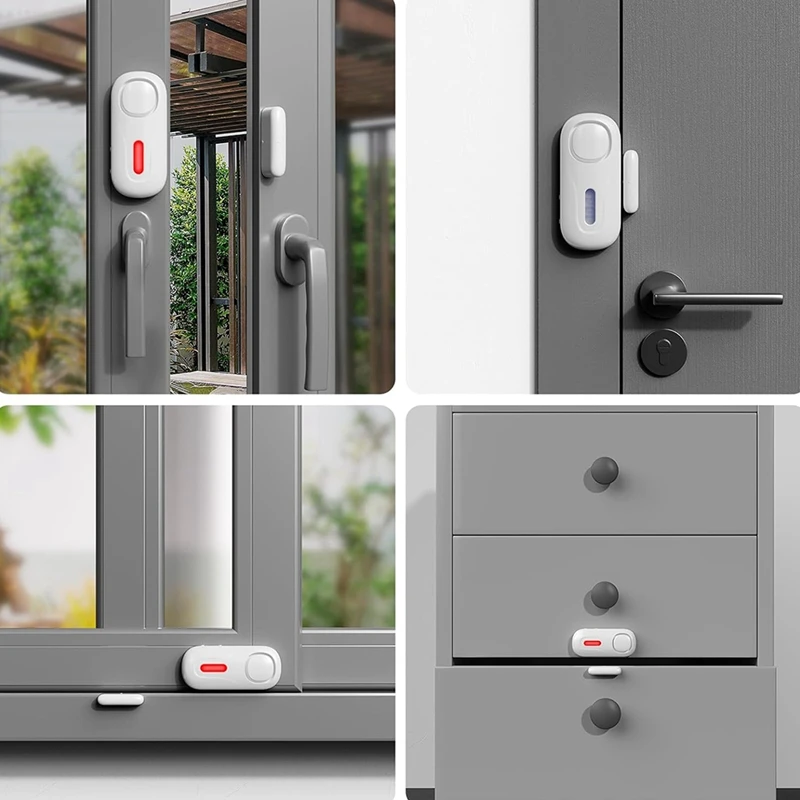 CEA Wireless Door Alarms When Opened With Remote,Door Security Sensor Chime Window Alarm Pool Alarm Door Alarm 2 Pack