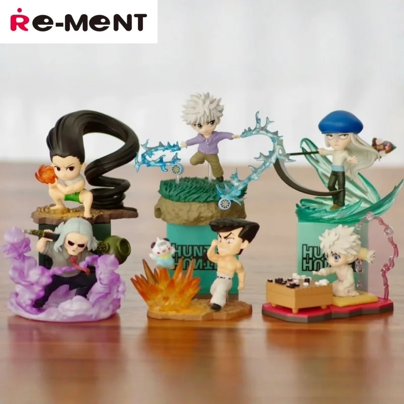

Desktop Hunter X Hunter 4 Miniature Scene Rement Food Play Simulation Food Toys Model Dolls Desktop Tide Play Blind Box 6 Types
