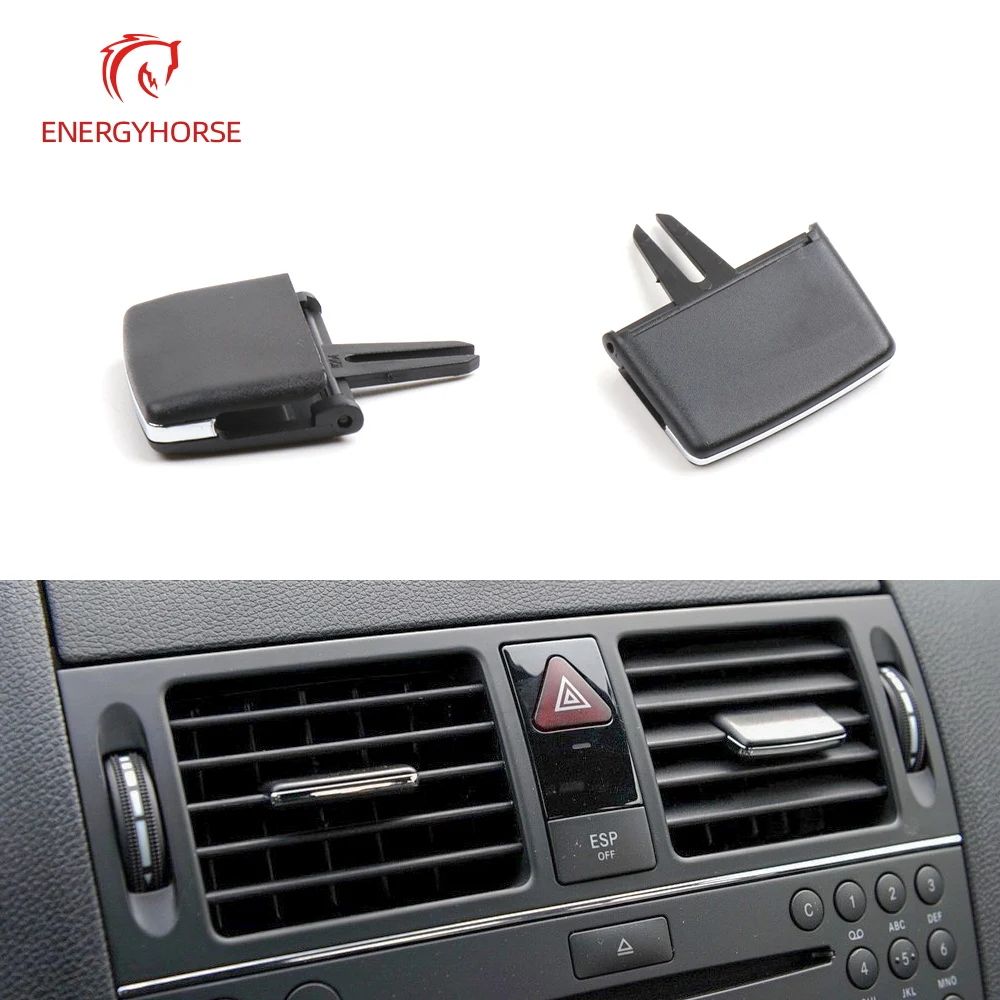 For Mercedes Benz AC Vent Slider Quick to Install Version Car Air Conditioning Vent Outlet Tab Clip Paddles For C GLK Class W204