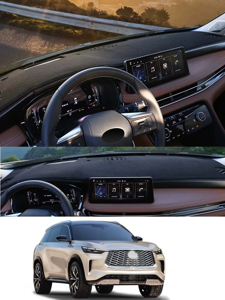 For Infiniti QX60 L50 JX35 Car-Styling Dashmat Dashboard Cover Instrument Panel Protective Pad Dash Mat Proof Sun Shade Ornament