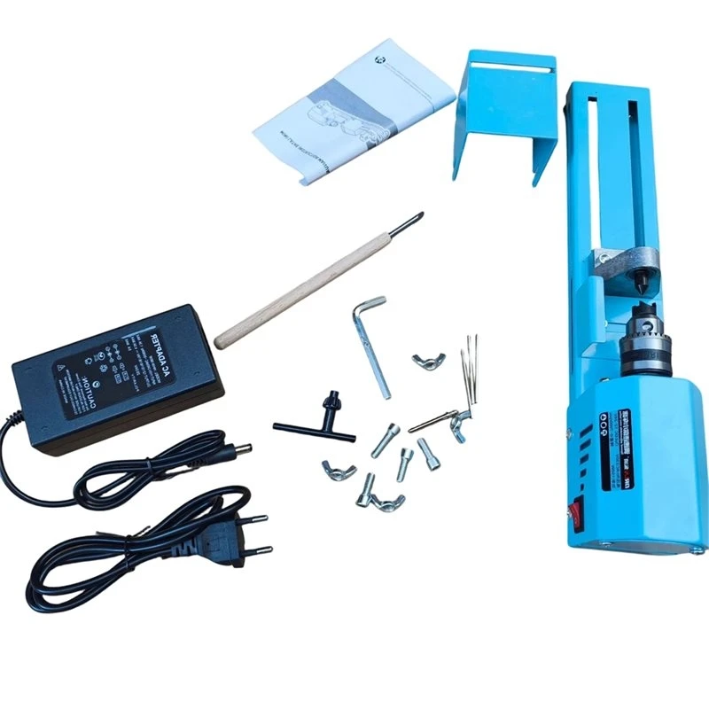 Y17A Handmade Teaching Lathe Micro Lathe Multi-Functional Household Small Buddha Beads Bead Grinding And Polishing Mini Lathe