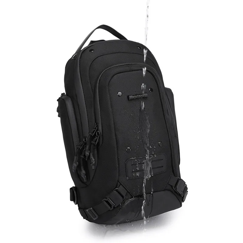 Ozuko Unique Design Large Capacity Chest Bag Waterproof Casual Sling Bag Men Crossbody Adjustable Strap Leisure Shoulder Bag