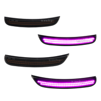 LED Side Marker Lights White Fender Mirror Indicator Smoked Lens Front Rear Bumper Lights Amber Red For Dodge Charger 2015-2023