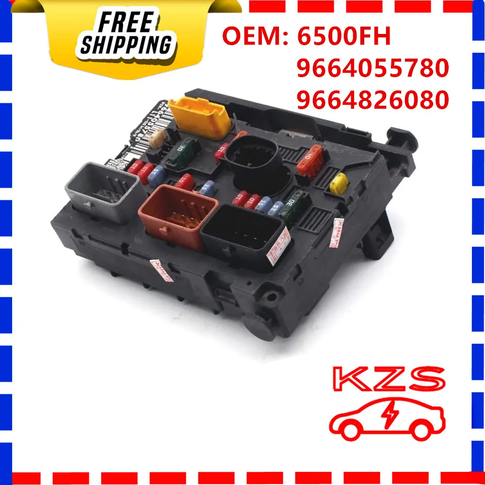 6500FH 9661708280 9664055780/580 9661087080 9659741880 BSM L11/ L04 Fuse Box Control Unit Assembly For Peugeot 307 Citroen C4