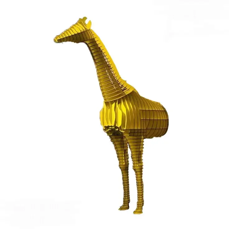 Giraffe decorative shelf Animal shape bookshelf Library window display shelf Sales office Floor ornament