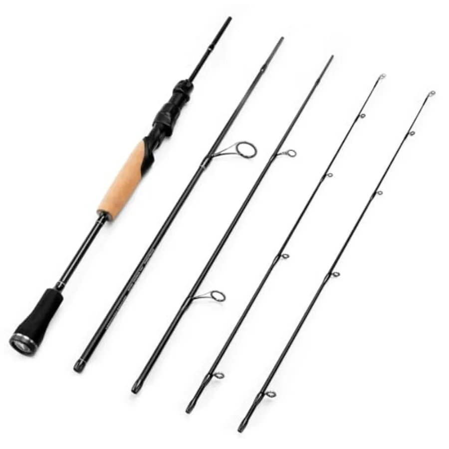 

Spartacus Passage Travel Fishing Rods, Portable 4-Piece and Rods, Extra Twin-Tip, IM7 Graphite Blanks, Stainless Steel Guides w