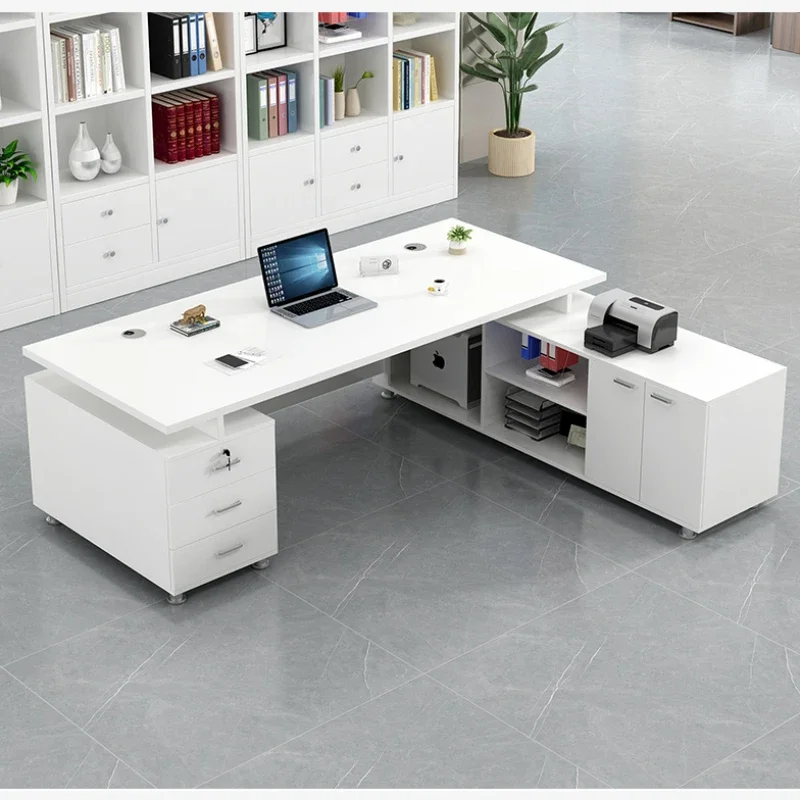 Home Room Office Desk Study Workshop Table Executive Workstation Table Supplies Desks Accessories Writing Corner Mesas Furniture