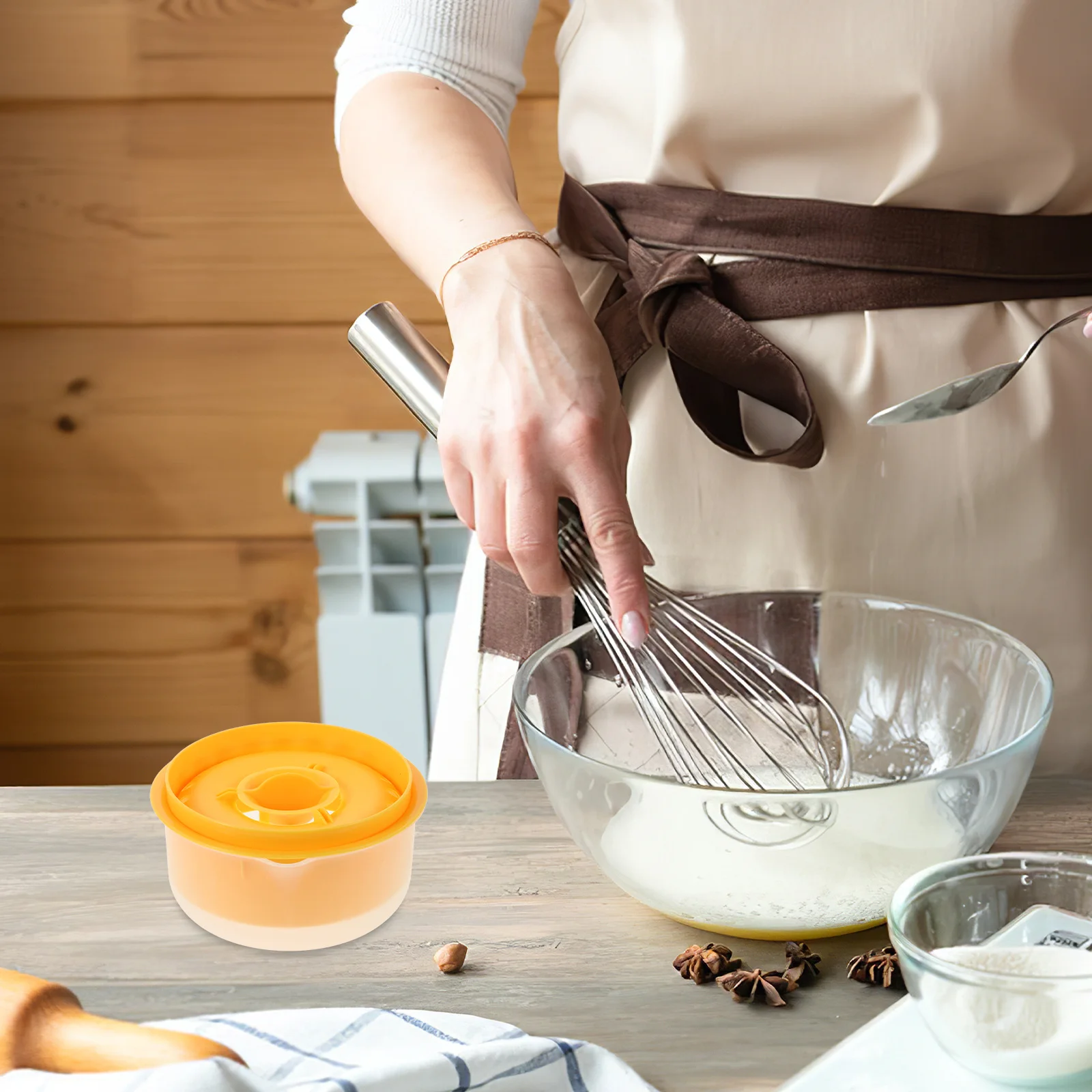 

Egg Yolk White Separator Kitchen Tool Large Capacity Egg Beater Filter for Baking Cooking Home Use Kitchen Supplies