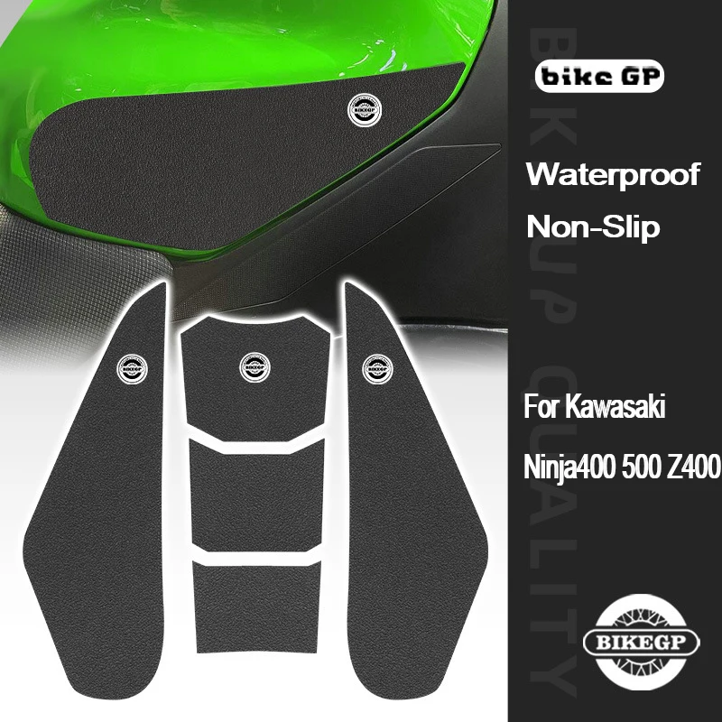 

For Kawasaki Ninja 400 Z400 Ninja 500 Motorcycle Fuel Tank Fishbone Sticker Anti-Slip Protector Pad