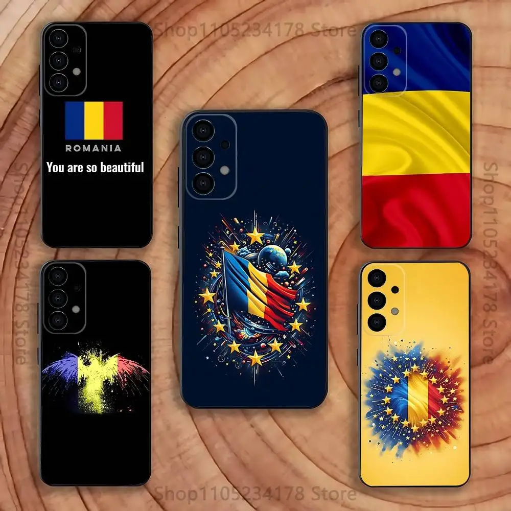 

Flag of Romania Case for Samsung Galaxy S21 S25 FE S24 S23 Ultra S20 S9 S22 Plus S10 TPU Cover