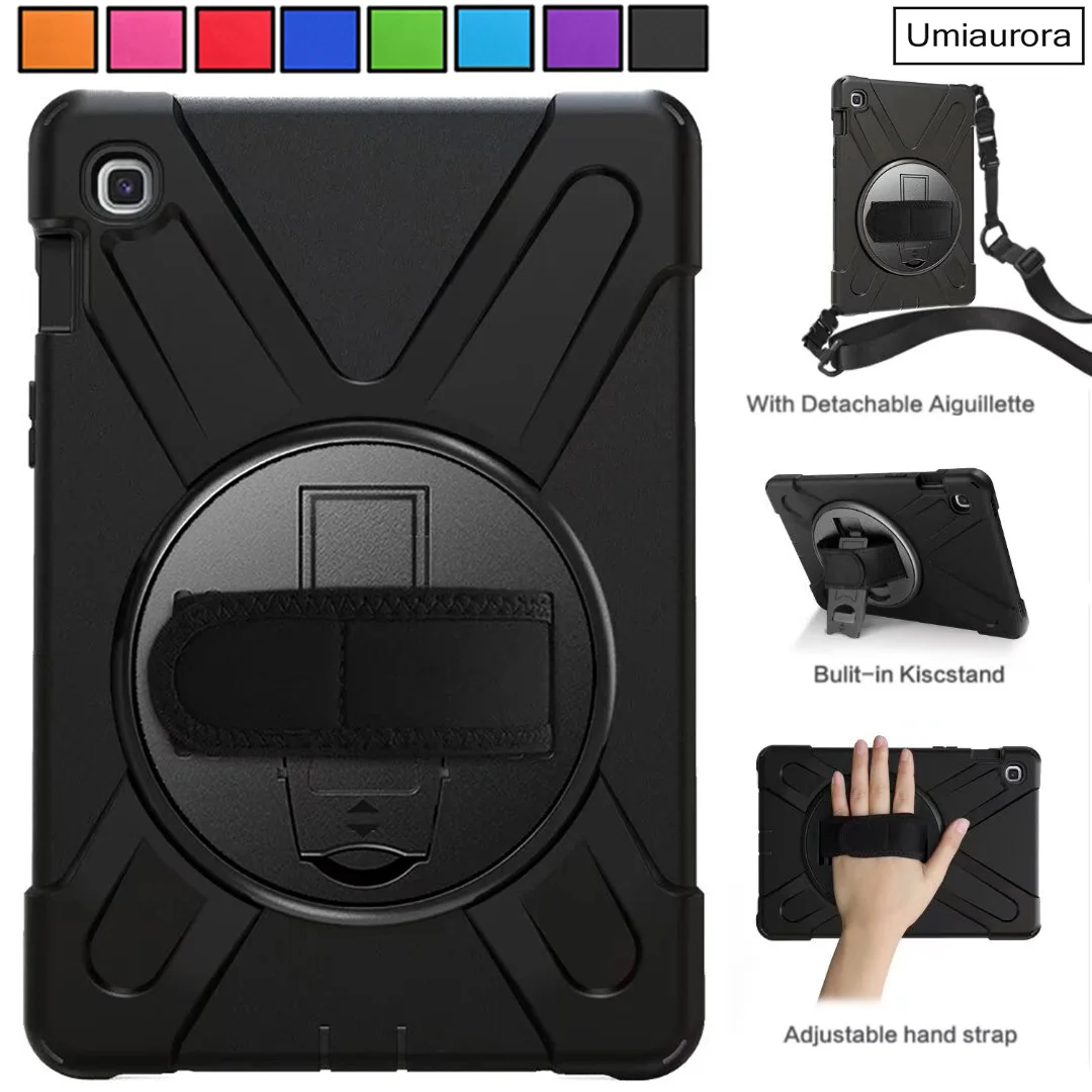 

For Samsung Tab S5e 10.5 inch T720 T725 SM-T720 SM-T725 Heavy Duty Rugged Tablet Case Hand Strap Stand Shockproof PC Cover Funda