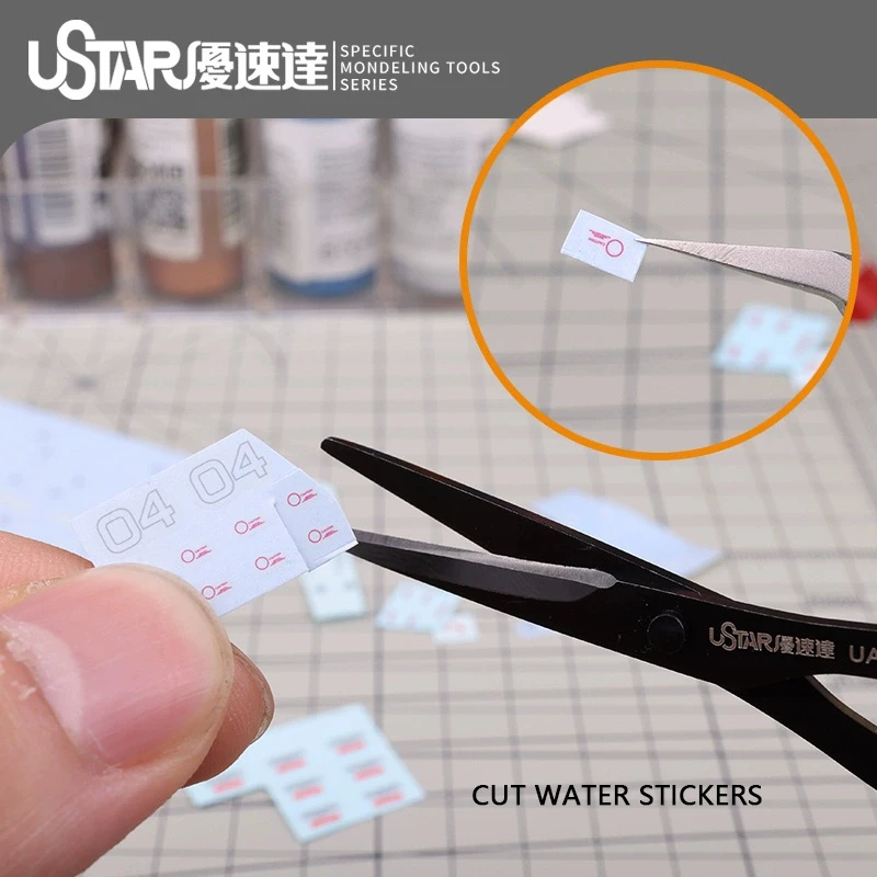 U-STAR UA-91251 High Precision Modeling Scissors for Model Decals Water Sticker Photo-Etched Parts Model Making Special Tools