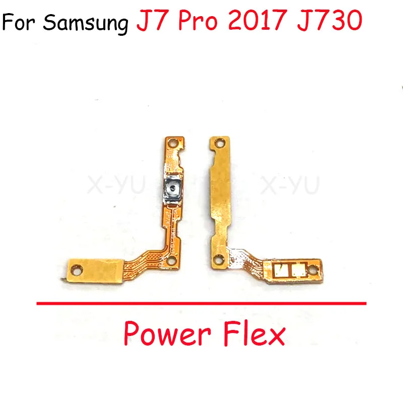 For Samsung Galaxy J5 Pro 2017 J530 / J7 Pro 2017 J730 Power On Off Switch Volume Side Button Flex Cable