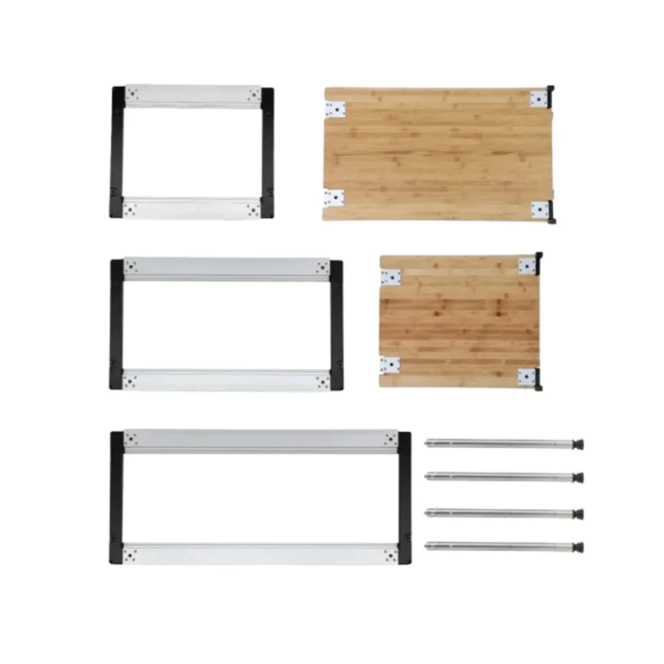 

Camping IGT Table Free Combination Table Stainless Steel IGT Accessories Outdoor Portable Folding Aluminium Alloy Table