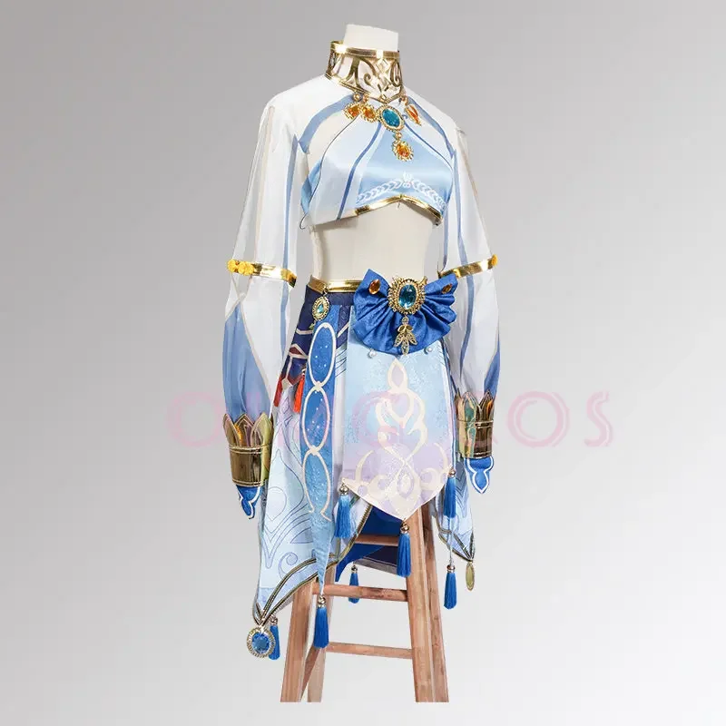 Nilou Costume Cosplay Genshin Impact parrucca uniforme di carnevale Anime costumi di Halloween gioco delle donne