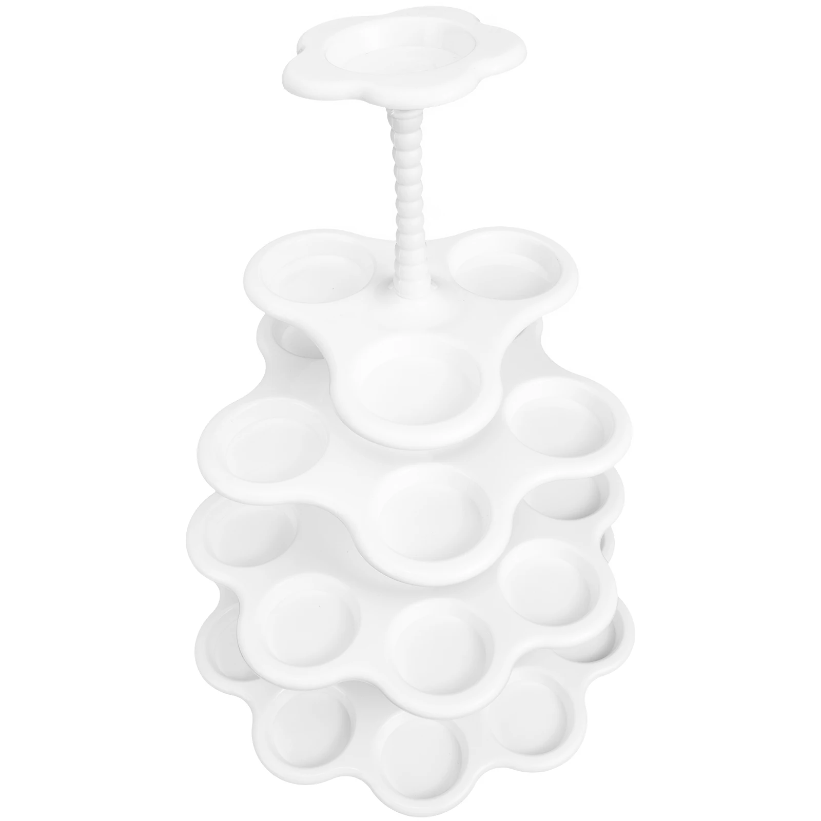

Plastic Cake Stand Cupcake Display Tower Dessert Rack Wedding Party Tea Lightweight Reusable Easy Clean Multi Tier Sturdy Stable