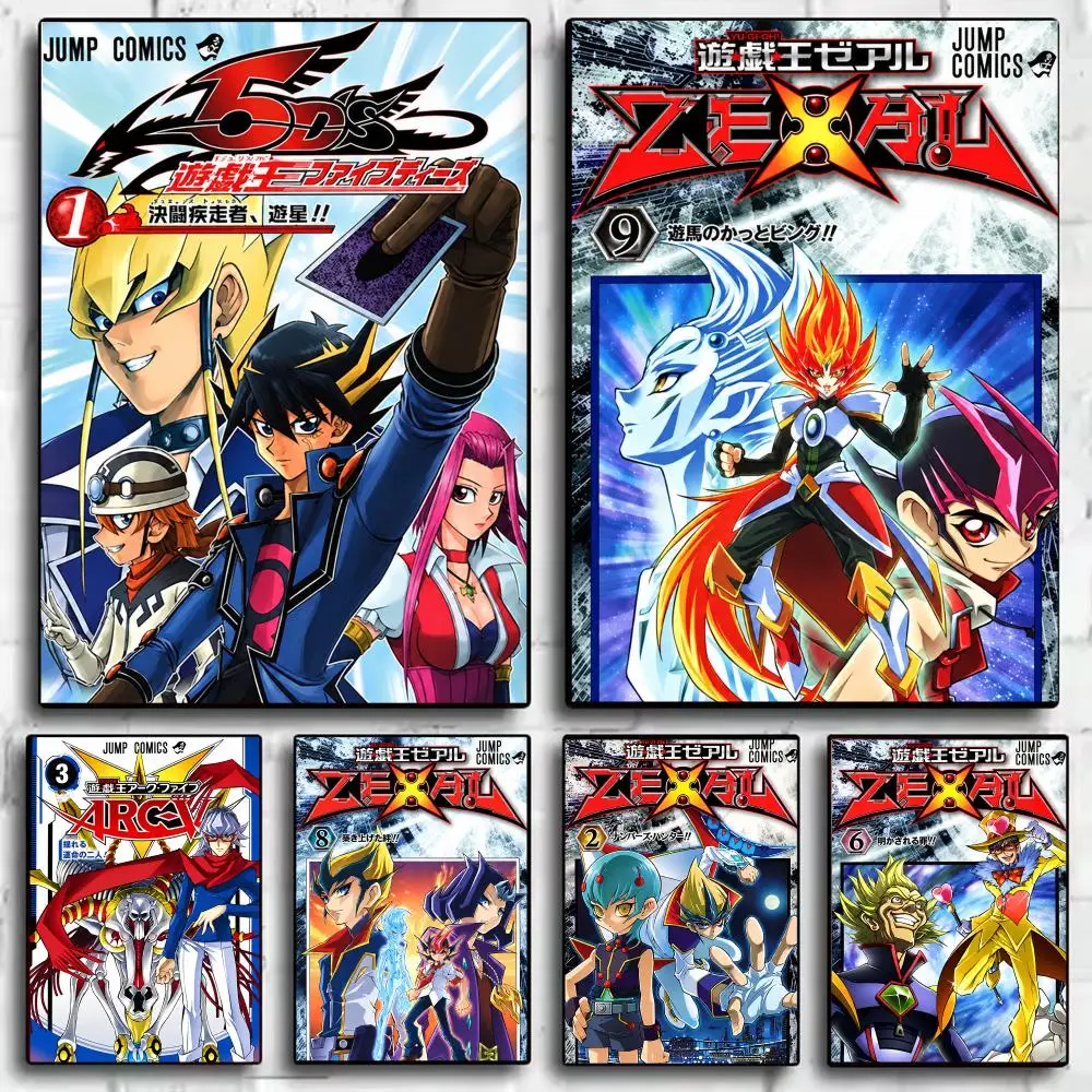 Retro Comics T-Yu-Gi-Oh Poster Wall Art Prints for Bedroom Living Room Office Home Decoration Hanging Artwork Gift