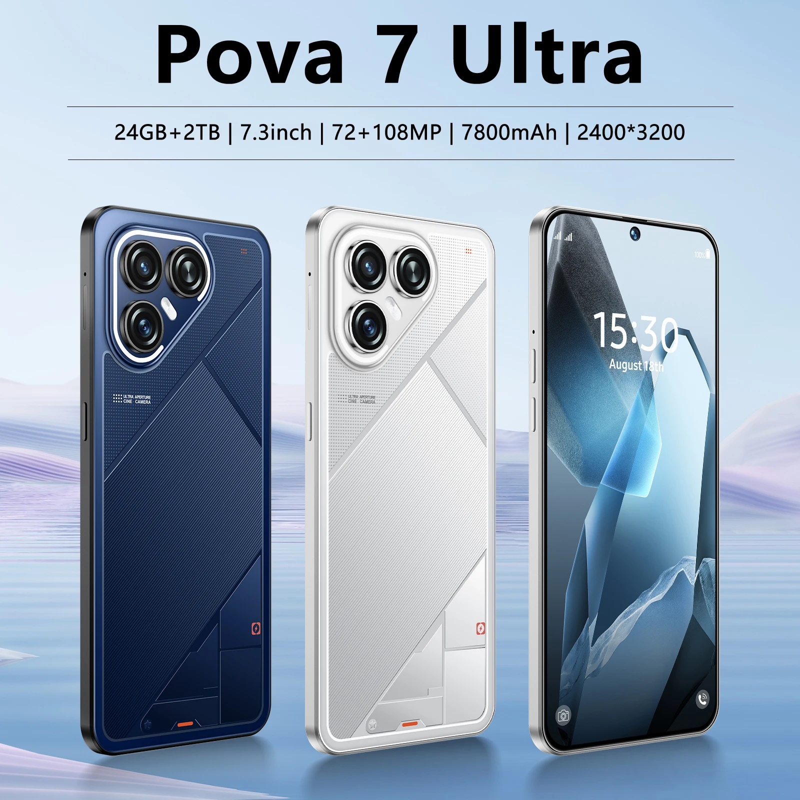 

2026 NEW Silicone Protective Cover is used for Pova 7 Ultra Mobile Accessories 7.3inch High Quality Phone Case Android Original