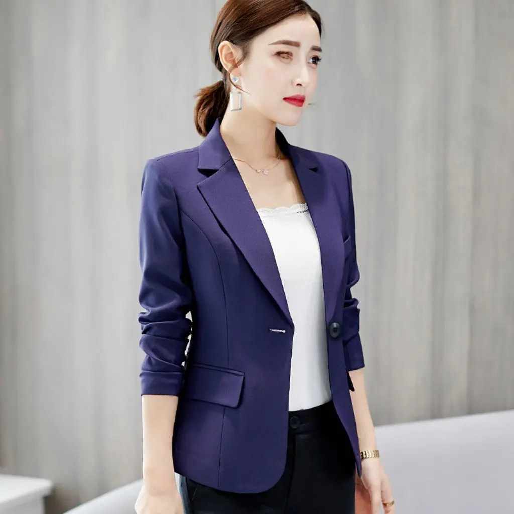 

Calan Diana Women's Korean Style Slim-fit Large Size Suit Jacket Spring Summer Casual Fashion Long Sleeve