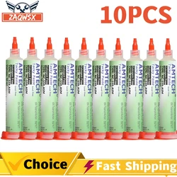 10Pcs 100% Original AMTECH NC-559-ASM BGA PCB No-Clean Solder Paste Welding Advanced Oil Flux Grease 10cc Soldering Repair Paste