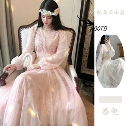 Waist Slimming Base Long Skirt Korean Version Super Fairy Fairy Dress Mesh Dress for Women