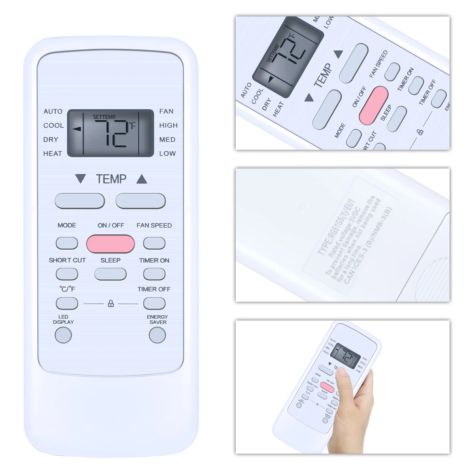 Новый пульт дистанционного управления для кондиционера Midea RG51G5(1)CEU1 RG51G5(1)EU1