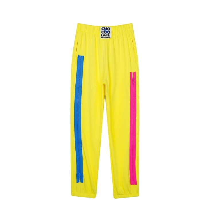 Pantaloni Hipster Harlan 2024 autunno nuova cerniera a contrasto di colore marchio alla moda personalizzato Street pantaloni Casual sportivi larghi da donna