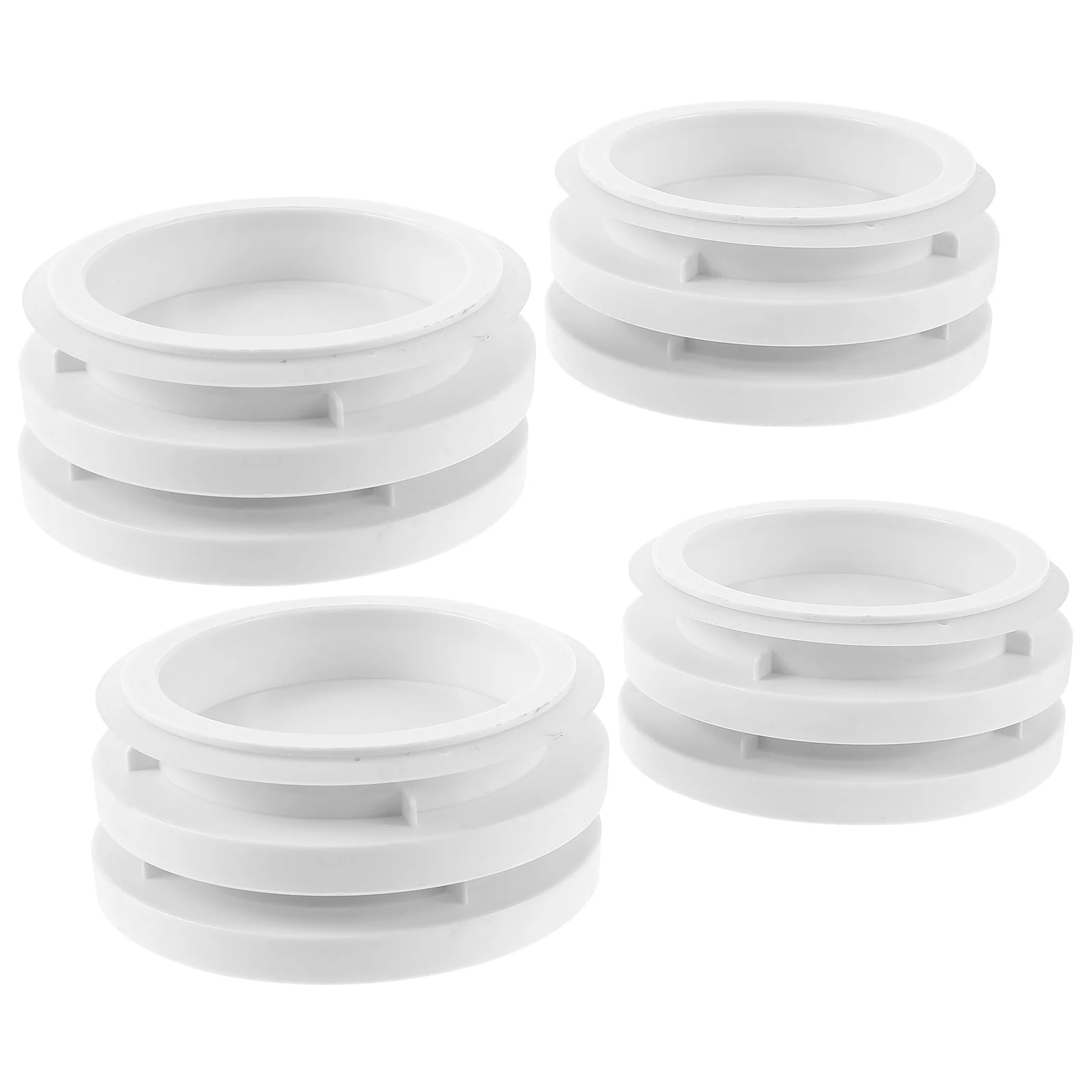 

4Pcs Jar Lid Reusable Plastic Storage Bottle Covers Airtight Sealed Household Glass Jar Lids Leakproof for Kitchen Food