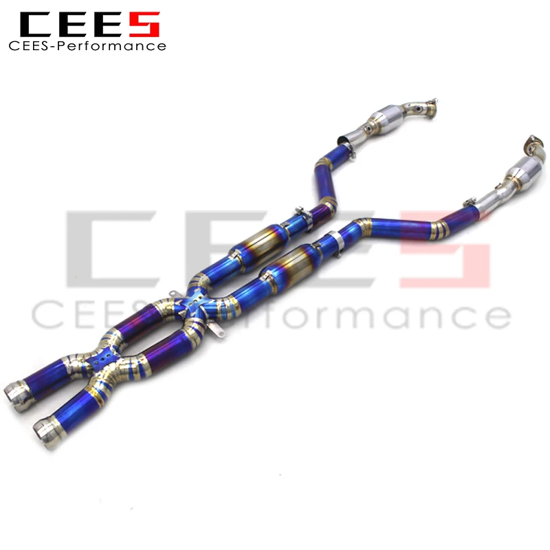 CEES Middle Pipe with Catalyst for BMW M3 E90 E92 E93 4.0 Catted Mid Pipe with Resonator Exhaust Pipes