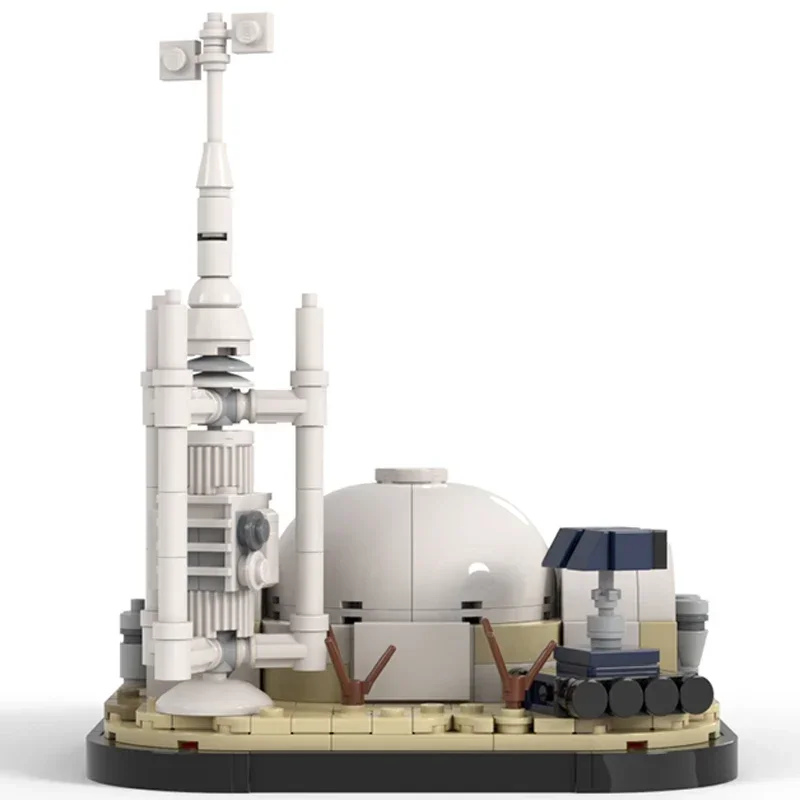 الكلاسيكية ستار الفيلم نموذج Moc قوالب بناء الصحراء المنزل Diorama التكنولوجيا وحدات كتل هدية عيد الميلاد لعبة لتقوم بها بنفسك مجموعات الجمعية