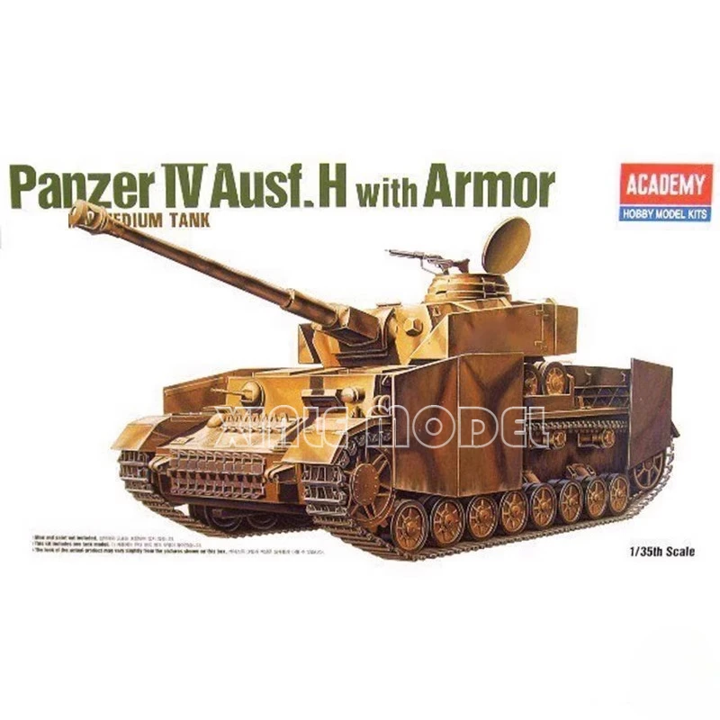 

Academy 13233 Panzer IV Ausf. H with Armor 1/35 Tank Scale Model Kit