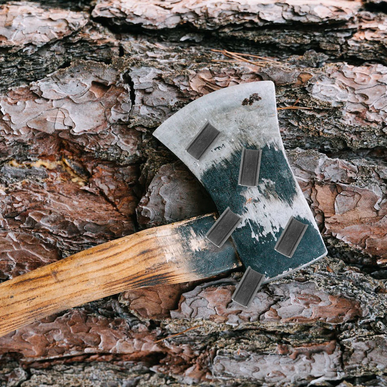 

10Pcs Iron Hoe Head Clips Steel Garden Tool Repair Replacement Parts for Hand Hoe Backyard Gardening Use Backyard Tool