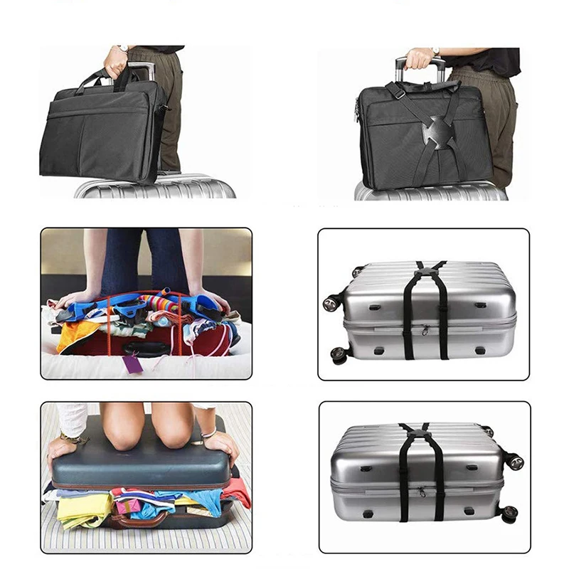 Ajustável Bagagem Bungee Correias, Mala Box Bag Band, Fixação Cintos, Acessórios de Viagem, 31,5 \