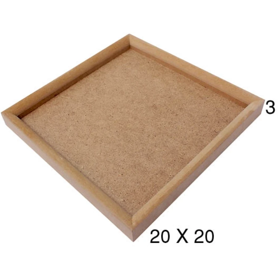 PA217 Small Square 18mm Slat Board, Unpainted Mdf Wood Board