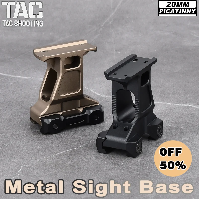 WADSN Tactical Metal Fast Red Dot Sight Lerna Mount Kit Elevated Base Mounts Fit 20mm Picatinny Rail Hunting Airsoft Accessories