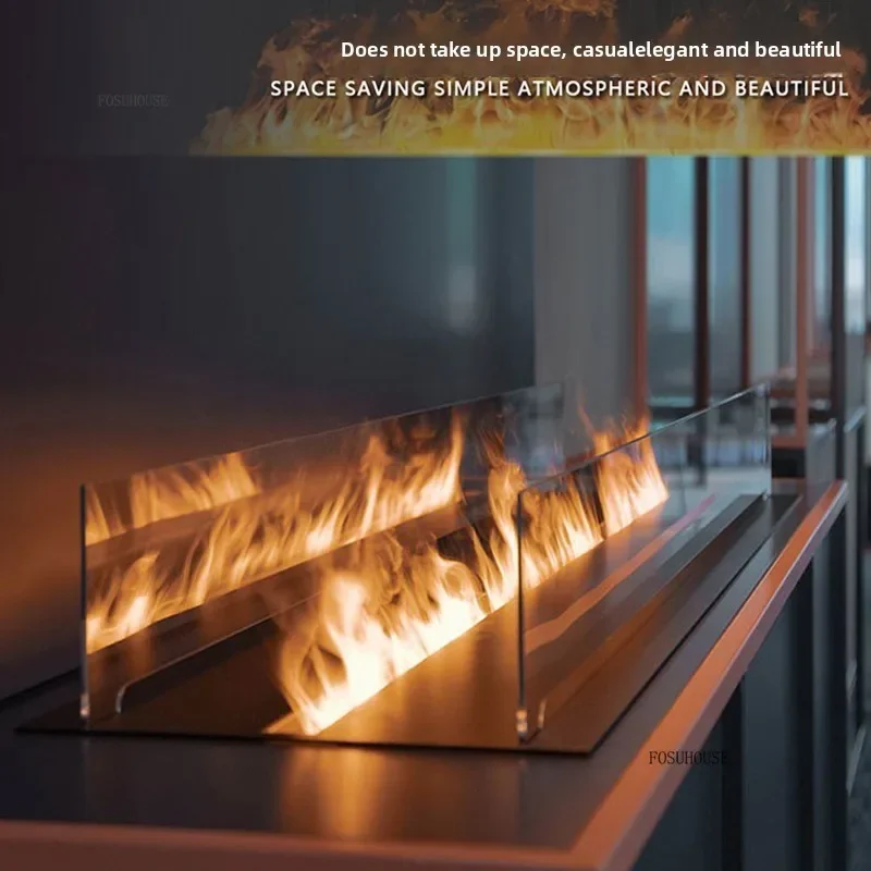 مدفأة رذاذ ثلاثية الأبعاد مع مدفأة مزخرفة لغرفة المعيشة تقليد النار المواقد المدمجة الشمالية ديكور المنزل r