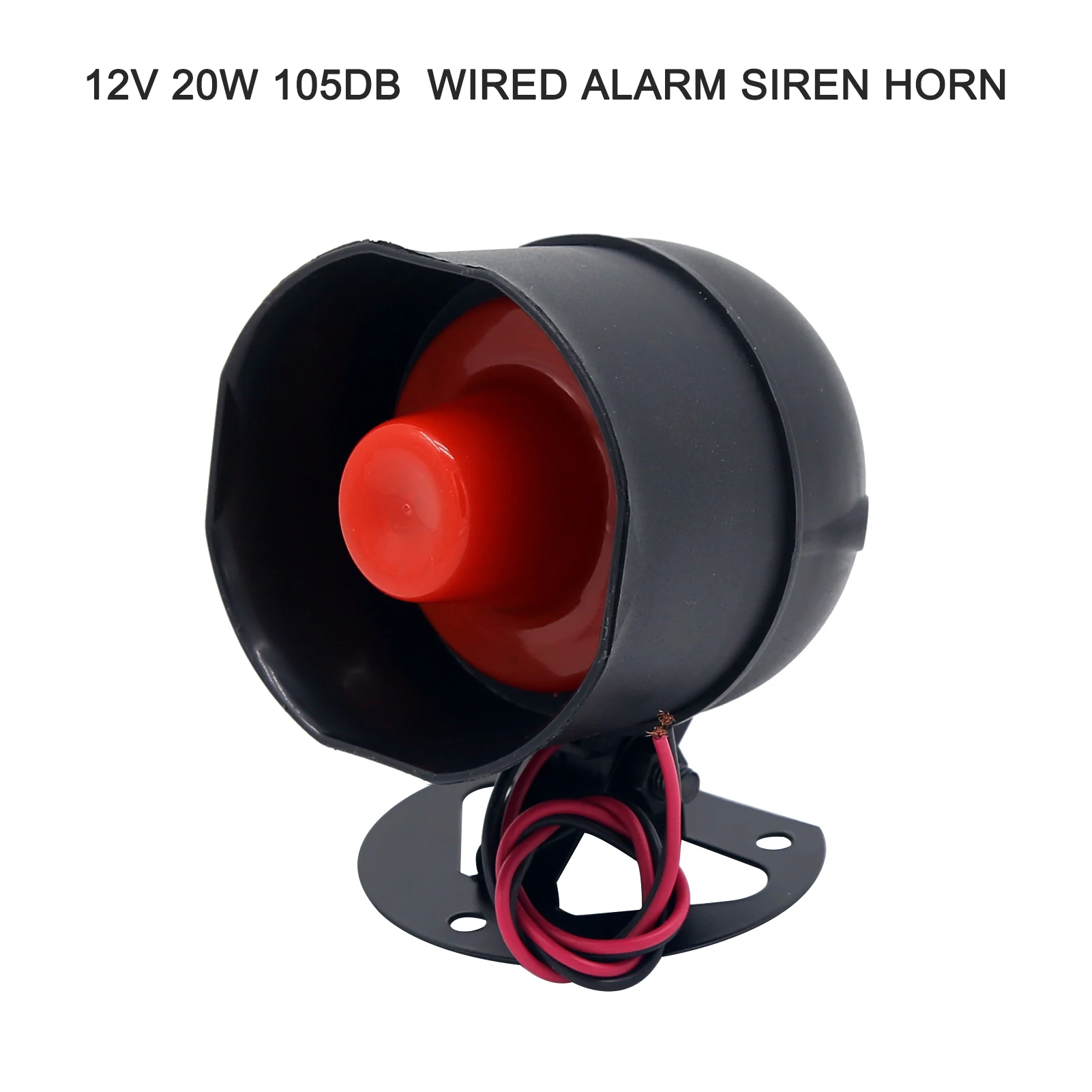 Car Alarm Vehicle Security System Anti-Theft Horn 12V 105dB Alarm Siren Horn for Car Motorcycle Scooter