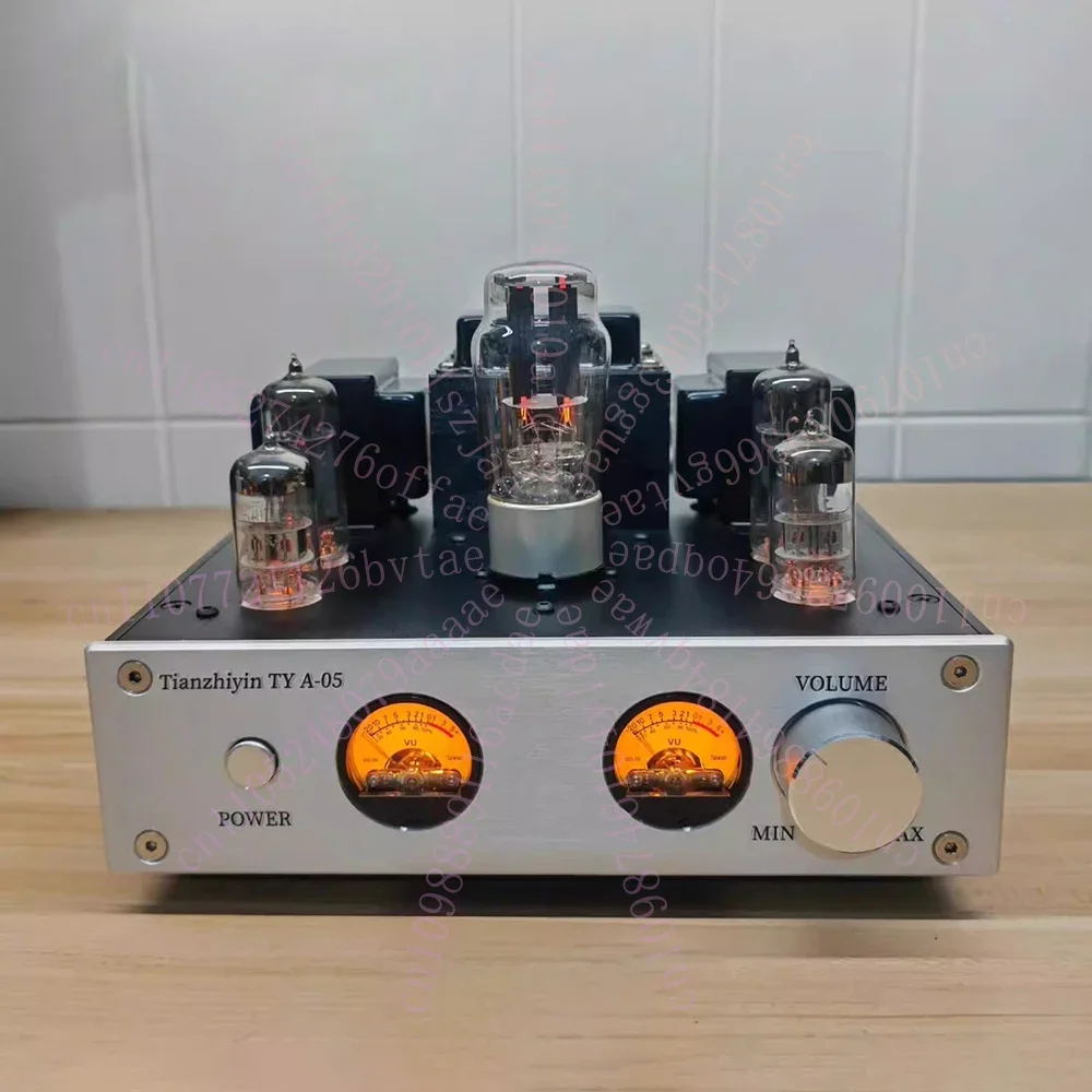 TY A-05 Vacuum Tube Amplifier 6P1 Single-Ended Class A Hi-Fi Stereo Bluetooth 5.0 VU Meter Integrated Amp