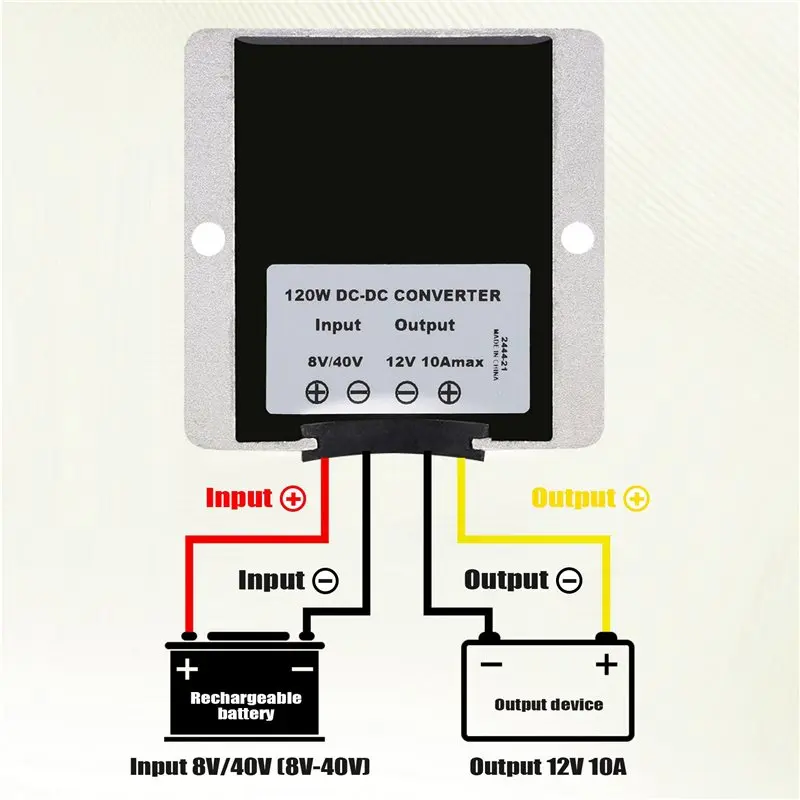 YLS-2X 8V-40V To 12V 10A Battery Regulator Boost Buck DC Converter 12V Regulator Power Converter Regulator