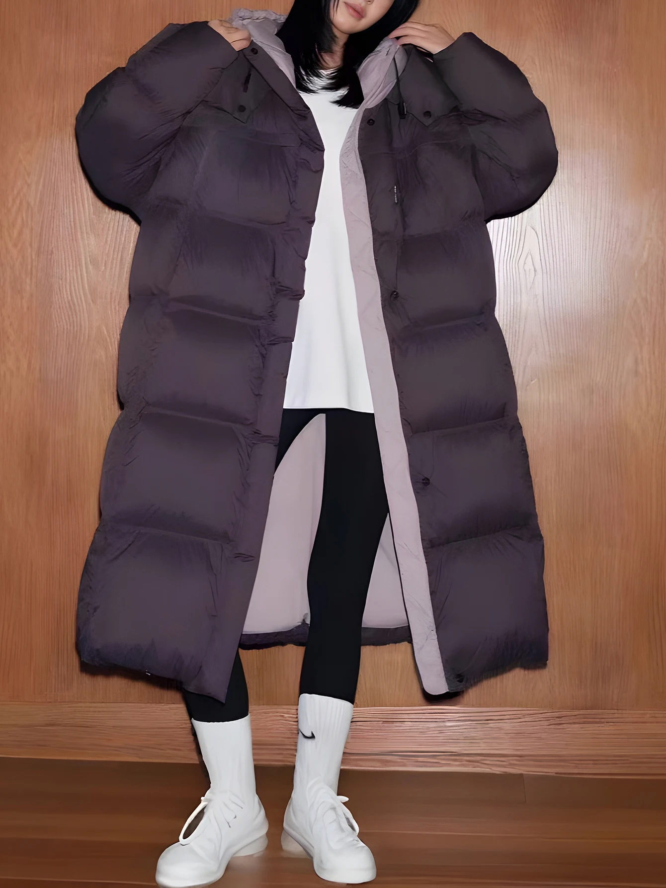 Veste rembourrée en coton à manches longues, vêtements décontractés d'automne et d'hiver, manches droites, Design allongé, haut confortable pour femmes