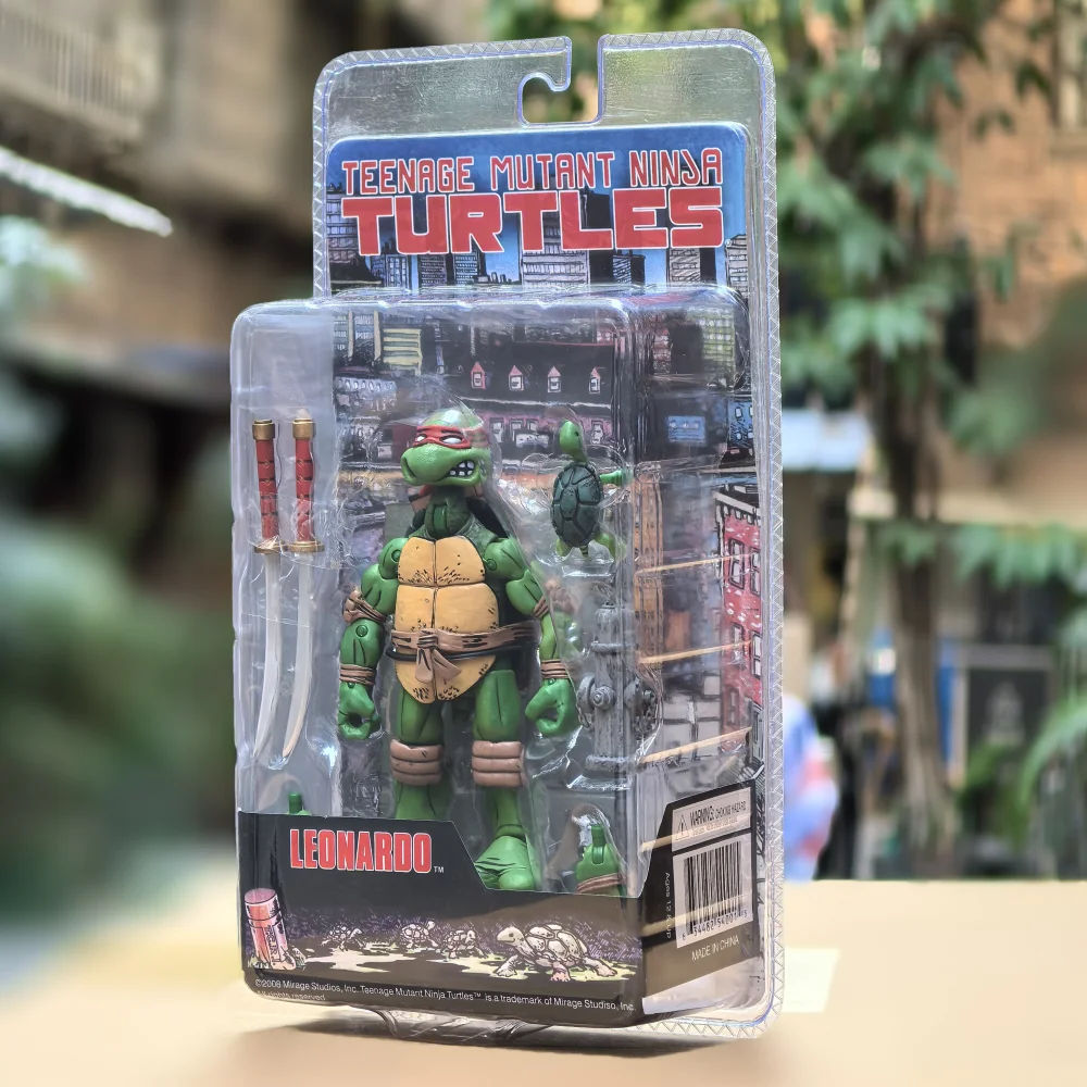 14cm nuevo NECA Tortugas Ninja mutantes adolescentes Leonardo Leads Tmnt Tortugas primer Ninja Anime figura de acción modelo juguetes regalos en Stock