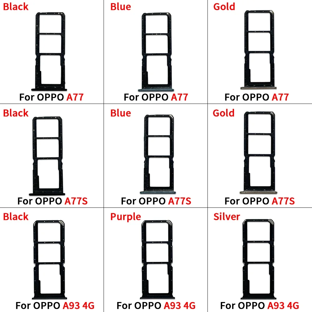 

SIM Card Tray For Oppo A77 A77S A93 4G SIM Slot Holder Socket Adapter Replacement