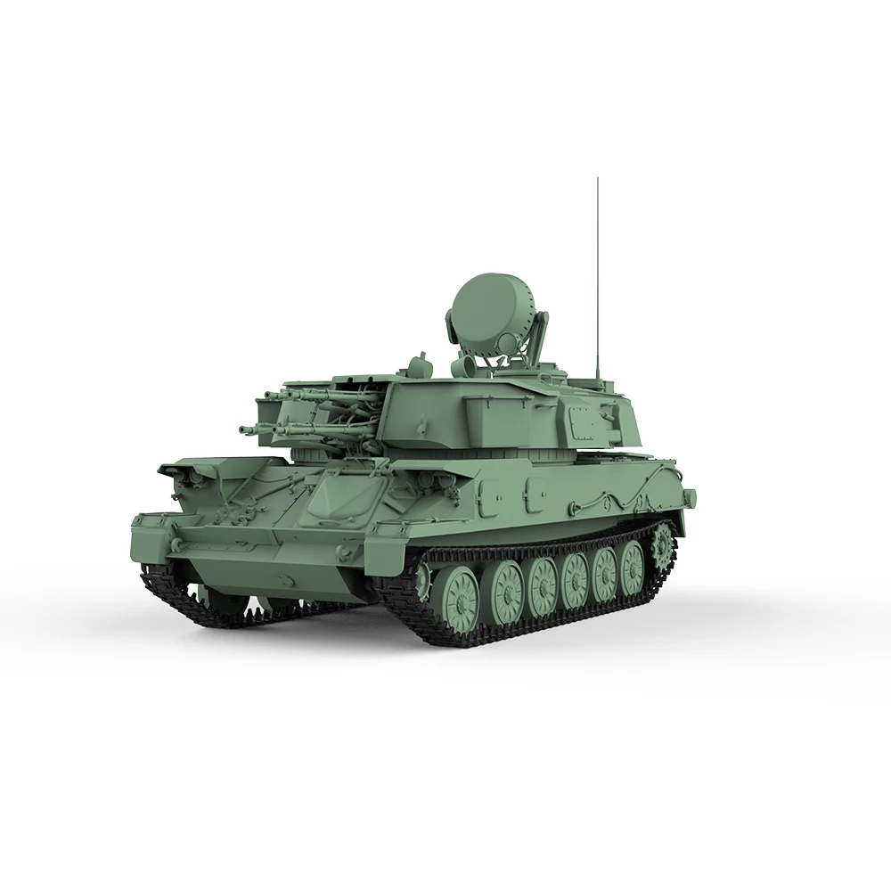 1/220 1/160 1/87 MRY-SFW SS806 Railway Military Model Kit Soviet  ZSU-23-4 Shilka Self-Propelled Gun